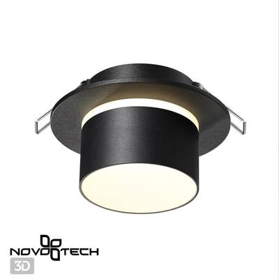 370715 SPOT NT21 319 черный Светильник встраиваемый IP20 GU10 9W 235V LIRIO