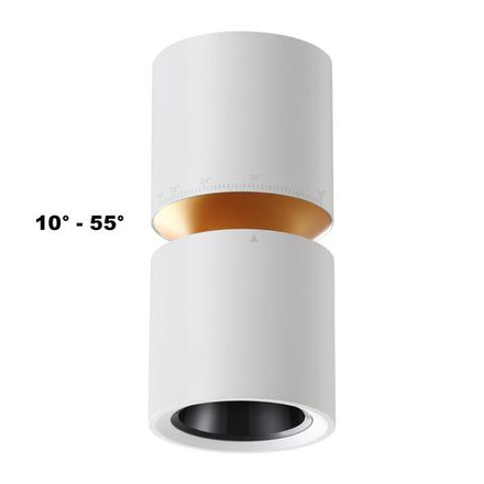 359337 OVER NT24 370 белый Светильник накладной светодиодный IP20 LED 10W/3W 3000K 1090Лм 170-265V ARISTO