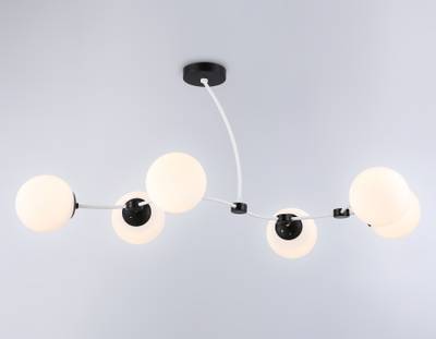 Подвесной светильник TR2552/6 WH/BK белый/черный E27/6 max 60W 1160*600*450