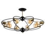 Потолочная люстра Arte Lamp GLASGOW A1963PL-8BK, 8хE27