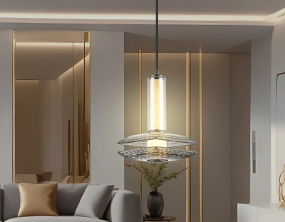 Светильник светодиодный подвесной LH31003 GR/SM серый/дымчатый 10W 3000K 150*150*240
