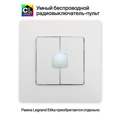 Citilux Смарт-Пульт CLR4W Радиовыключатель двухклавишный Белый
