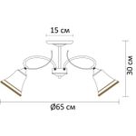 Потолочная люстра Arte Lamp BLOSSOM A2709PL-5AB, 5хE27