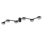 8187/6C COMFI LN26 249 черный, металл Люстра потолочная LED GX53 6*7W 220V SANATA