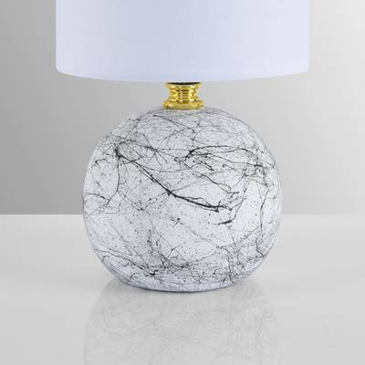 8166/1T COUNTY LN25 000 белый, керамика/текстиль Настольная лампа E14 1*40W 220V VILANA