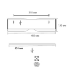 7721/65L AVRA LED SN 597 Светильник металл/пластик/белый/черный/дерево LED 65Вт 3000-6000K D450 IP20 пульт ДУ CORAGGIO