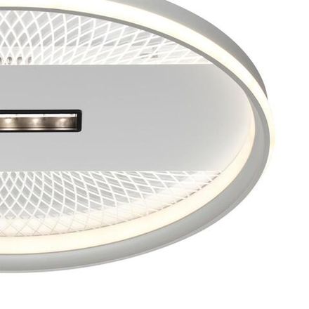 7664/93LR MITRA LED SN Светильник пластик/белый LED 93Вт 3000-4000-6000K D500 IP20 пульт ДУ SOLAR