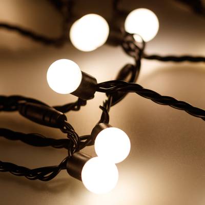 Светодиодная гирлянда ARD-BALL-CLASSIC-D17.5-10000-BLACK-100LED WARM (230V, 7W) (Ardecoled, IP65)