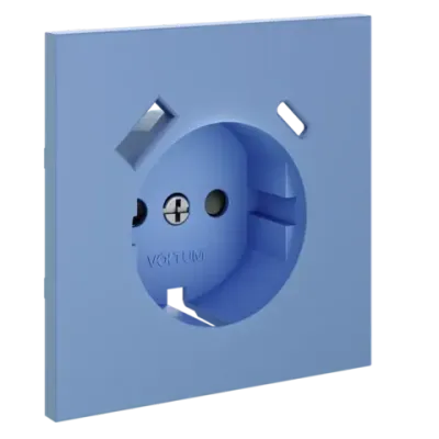 VLS001015 Накладка для розетки с заземлением и защитными шторками, с USB A+C, S70 (деним). (ТМ Maytoni)