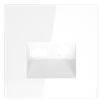 VLS002701 Накладка для розетки TV+RJ45 кат. 6, S70 (белый глянцевый). (ТМ Maytoni)