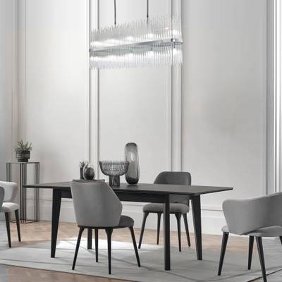 Умная подвесная люстра со стеклянным рассеивателем 485/10