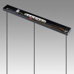 8101/3A COMFI LN25 черный/бронза металл/стекло Подвес Е14 3*40W 220V ISHA