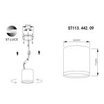 ST113.442.09 Светильник потолочный Черный LED 1*9W 4000K 702Lm Ra&gt;80 120° IP20 D88xH75 170-240V
