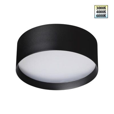 359599 OVER NT25 394 черный Светильник накладной светодиодный с переключ. цв. температуры IP20 LED 24W 220-240V 3000К\4000К\6000К ORBIS