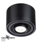 358812 OVER NT21 219 черный Светильник накладной светодиодный IP20 LED 9W 770Лм 4000K 220V GESSO