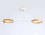 Подвесной светильник со сменной лампой TR8243/2 WH/LWD белый/светлое дерево E27/2 max 40W 590*165*220