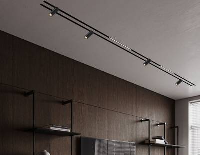 Светильник светодиодный трековый Magnetic 48V 10mm GL2301 BK черный IP20 6W 3CCT 3000/4200/6400K D35*80