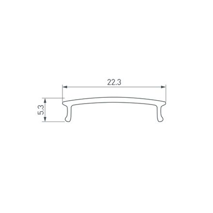 Экран ARH-WIDE-(F)-H10-2000 Frost-PM (Arlight, Пластик)