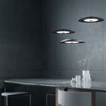 Подвесной светильник с металлическим плафоном 90328/1 черный, LED