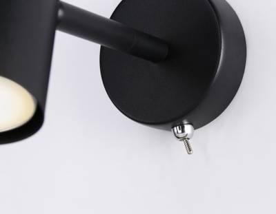 Светильник настенный TA13184 BK черный GU10 max 12W D60*L120*H150