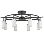 LR7183680 Люстра RULLO 8х50W GU10 ЧЕРНЫЙ/БЕЛЫЙ (571718+214436-8+202430-8)