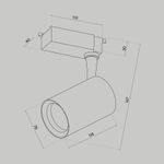Трековый светильник Vuoro Unity 3000K 10Вт 60°, TR003-1-10W3K-W-B. TM Maytoni