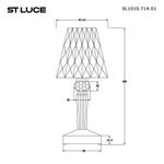 SL1010.714.01 Прикроватная лампа ST-Luce Синий/Синий LED 1*3W 3000K/4000K/6000K