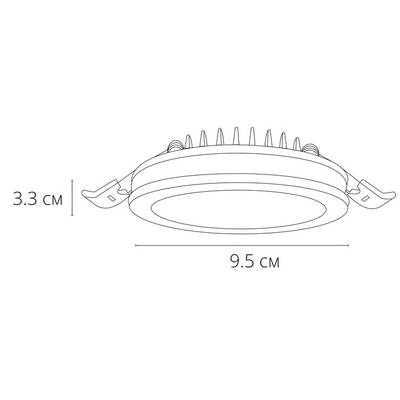 Точечный встраиваемый светильник Arte Lamp TABIT A8431PL-1WH, 1хLED
