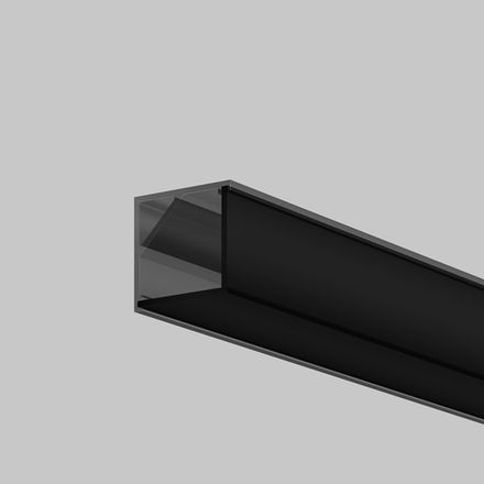 Рассеиватель для профиля 16×16 (Угол, Чёрный, 2 м), ALM-1616S-B-DF-2M 642028. TM Maytoni
