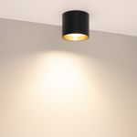 Светильник SP-BISCOTTO-R90-8W Warm3300-MIX (BK-GD, 80 deg, 230V) (Arlight, IP54 Металл, 5 лет)