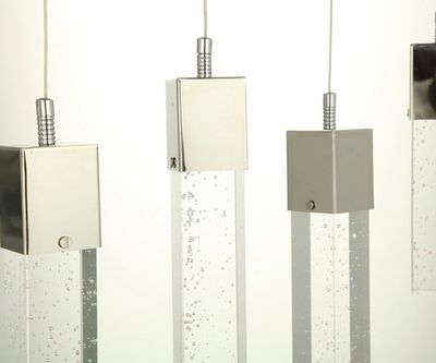 08510-5AS(4000K) Подвес на планке Аква хром w63*7 h180 PowerLed 25W (4000К)