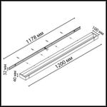 3887/36WL HIGHTECH ODL26 Настенный поворотный светильник белый/металл IP44 LED 36W 2700Лм 4000K 220V ARNO