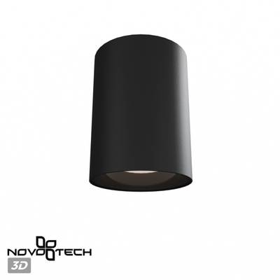 359422 OVER NT24 000 черный Светильник накладной влагозащищённый IP54 LED 15W 170-265V 3000К 1350Лм RECTE