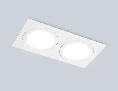Светильник встраиваемый TN6612/2 WH белый IP44 GX53/2 max 15W 215*110*24