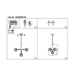 SLE220323-04 Люстра подвесная Золото/Янтарный G9 4*5W -