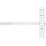 Магнитный трековый светильник Arte Lamp LINEA A4673PL-1WH, 1хLED