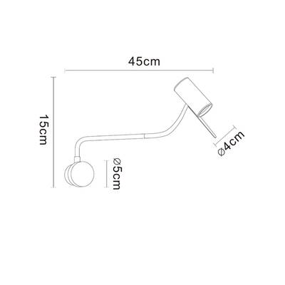 Бра Arte lamp SULAFAT A2423AP-5PB, 1хLED