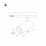Светильник LGD-NIKA-4TR-R100-20W Day4000 (BK, 24 deg, 230V) (Arlight, IP20 Металл, 5 лет)