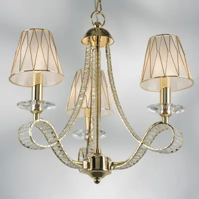 705032 Люстра подвесная RICCIO 3х40W E14 ЗОЛОТО Lightstar