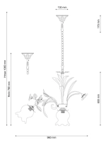 Люстра Lucia Tucci Fiori di rose 184.8.1