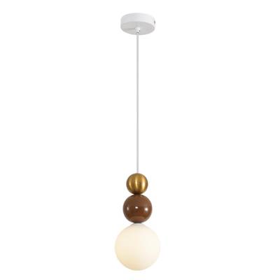 8257/1 SUSPENTIONI LN26 золото/коричнеый/белый, металл/стекло Подвес G9 1*20W 220V BONBONES