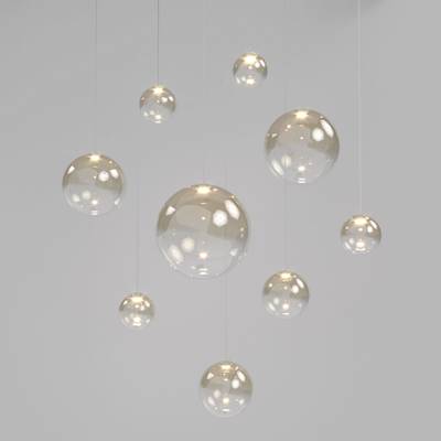 Подвесной светодиодный светильник со стеклянным плафоном 50234/1 LED янтарный