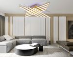 Светильник светодиодный потолочный FL6263 GD золото 115W 3000K-6400K+RGB 810*810*130 (ПДУ ИК)
