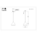 SLE114723-01 Люстра подвесная Черный/Янтарный E27 1*60W