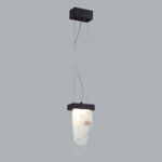 5438/12L HIGHTECH ODL_EX25 081 черный/металл/ смола под алебастр /акрил Подвес LED 12W 3000K 1489Лм FOROS