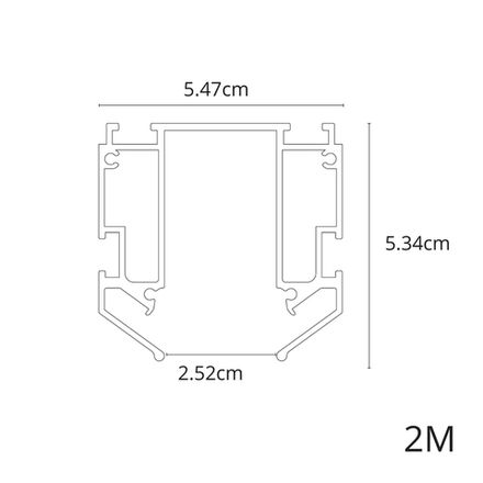 Профиль для накладного магнитного шинопровода Arte Lamp EXPERT-ACCESSORIES A640205