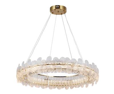 Люстра Лиона латунь d80 h150 Led 140W (3000K)