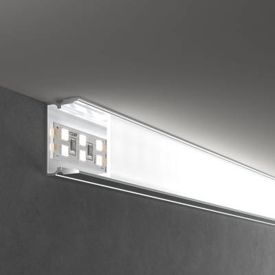 Накладной алюминивый профиль для трехрядной LED ленты (под ленту до 18,5mm) LL-2-ALP018 LL-2-ALP018
