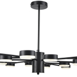 8117/18 COMFI LN26 235 черный, металл Люстра LED GX53 18*7W 220V TORINA