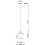 Подвесной светильник Arte Lamp RASTABAN A7984SP-1PB, 1хE27